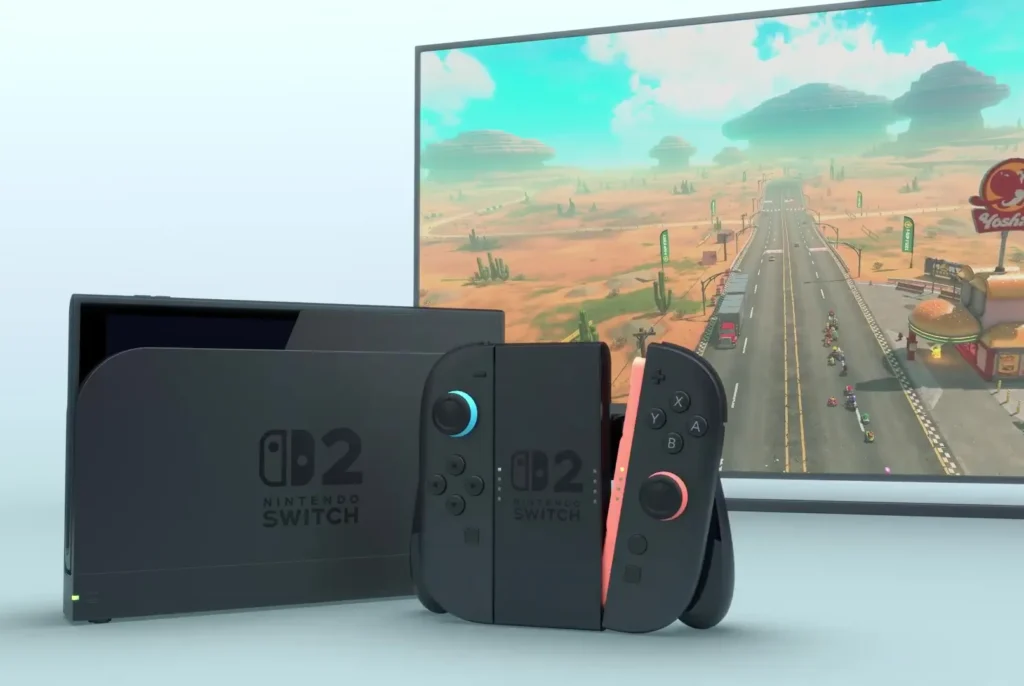 Consola Nintendo Switch 2 más grande y con nuevo Mario Kart